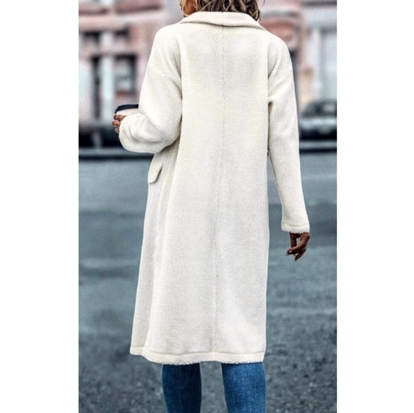 Wool Cashmere Blend Lapel Coat Size XS - Picture 4 of 4